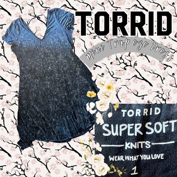 torrid Dresses & Skirts - Plus Size Torrid Mini Super Soft Trapeze Dress, SIZE 1